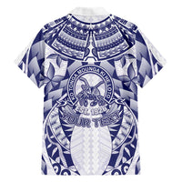 Personalised Tonga Queen Salote College Hawaiian Shirt Centenary White Version