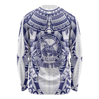 Personalised Tonga Queen Salote College Long Sleeve Shirt Centenary White Version LT05 - Polynesian Pride