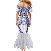 Personalised Tonga Queen Salote College Mermaid Dress Centenary White Version LT05 - Polynesian Pride