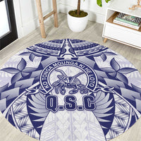 Tonga Queen Salote College Round Carpet Centenary White Version LT05 White - Polynesian Pride