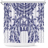 Tonga Queen Salote College Shower Curtain Centenary White Version LT05 White - Polynesian Pride