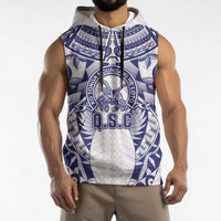 Personalised Tonga Queen Salote College Sleeveless Hoodie Centenary White Version LT05 - Polynesian Pride