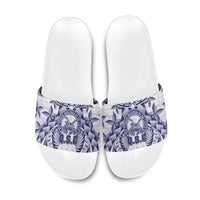 Tonga Queen Salote College Slide Sandals Centenary White Version LT05 White - Polynesian Pride