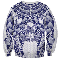 Personalised Tonga Queen Salote College Sweatshirt Centenary White Version LT05 - Polynesian Pride
