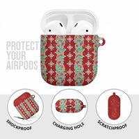 Hawaii Ohia Lehua AirPods Case Tropical Vibes Crimson LT05 - Polynesian Pride