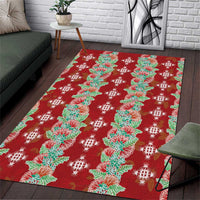 Hawaii Ohia Lehua Area Rug Tropical Vibes Crimson LT05 Crimson - Polynesian Pride