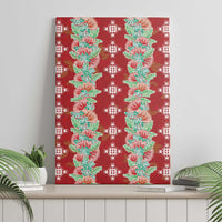 Hawaii Ohia Lehua Canvas Wall Art Tropical Vibes Crimson LT05 - Polynesian Pride
