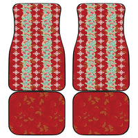 Hawaii Ohia Lehua Car Mats Tropical Vibes Crimson LT05 - Polynesian Pride