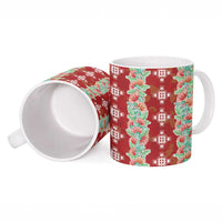 Hawaii Ohia Lehua Ceramic Mug Tropical Vibes Crimson LT05 - Polynesian Pride