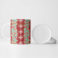 Hawaii Ohia Lehua Ceramic Mug Tropical Vibes Crimson LT05 - Polynesian Pride
