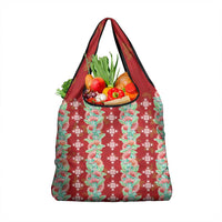 Hawaii Ohia Lehua Grocery Bag Tropical Vibes Crimson LT05 1-pack One Size Crimson - Polynesian Pride