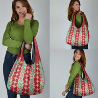Hawaii Ohia Lehua Grocery Bag Tropical Vibes Crimson LT05 - Polynesian Pride