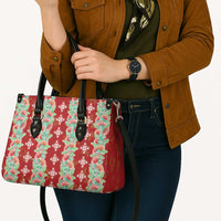 Hawaii Ohia Lehua Leather Bag Tropical Vibes Crimson LT05 - Polynesian Pride