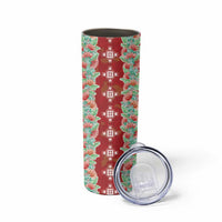 Hawaii Ohia Lehua Skinny Tumbler Tropical Vibes Crimson LT05 - Polynesian Pride