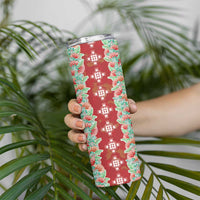 Hawaii Ohia Lehua Skinny Tumbler Tropical Vibes Crimson LT05 - Polynesian Pride
