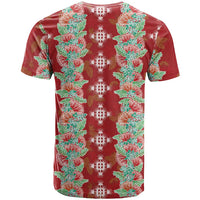 Hawaii Ohia Lehua T Shirt Tropical Vibes Crimson LT05 - Polynesian Pride