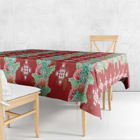 Hawaii Ohia Lehua Tablecloth Tropical Vibes Crimson LT05 - Polynesian Pride