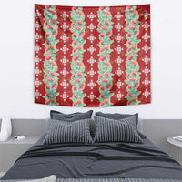 Hawaii Ohia Lehua Tapestry Tropical Vibes Crimson LT05 - Polynesian Pride