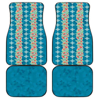 Hawaii Ohia Lehua Car Mats Tropical Vibes Teal LT05 - Polynesian Pride