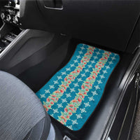 Hawaii Ohia Lehua Car Mats Tropical Vibes Teal LT05 - Polynesian Pride