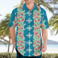 Hawaii Ohia Lehua Hawaiian Shirt Tropical Vibes Teal