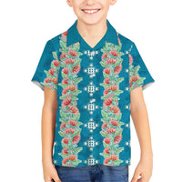 Hawaii Ohia Lehua Hawaiian Shirt Tropical Vibes Teal