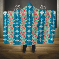 Hawaii Ohia Lehua Hooded Blanket Tropical Vibes Teal LT05 - Polynesian Pride