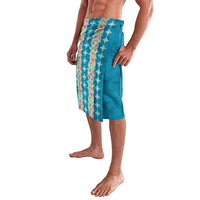 Hawaii Ohia Lehua Lavalava Tropical Vibes Teal LT05 - Polynesian Pride