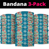 Hawaii Ohia Lehua Neck Gaiter Tropical Vibes Teal LT05 package One Size: 25*50cm Teal - Polynesian Pride