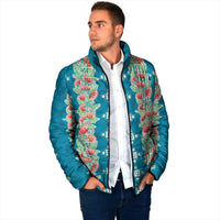 Hawaii Ohia Lehua Padded Jacket Tropical Vibes Teal LT05 - Polynesian Pride