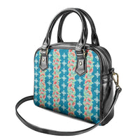 Hawaii Ohia Lehua Shoulder Handbag Tropical Vibes Teal LT05 - Polynesian Pride