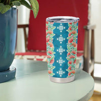 Hawaii Ohia Lehua Tumbler Cup Tropical Vibes Teal LT05 - Polynesian Pride