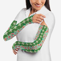 Hawaii Ohia Lehua Arm Sleeves Tropical Vibes Green LT05 - Polynesian Pride