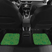 Hawaii Ohia Lehua Car Mats Tropical Vibes Green LT05 Set 2pcs - Back Green - Polynesian Pride