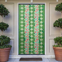 Hawaii Ohia Lehua Door Cover Tropical Vibes Green LT05 Green - Polynesian Pride