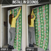Hawaii Ohia Lehua Door Cover Tropical Vibes Green LT05 - Polynesian Pride