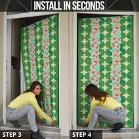 Hawaii Ohia Lehua Door Cover Tropical Vibes Green LT05 - Polynesian Pride