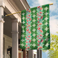 Hawaii Ohia Lehua Garden Flag Tropical Vibes Green LT05 House Flag Green - Polynesian Pride