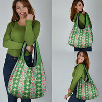 Hawaii Ohia Lehua Grocery Bag Tropical Vibes Green LT05 - Polynesian Pride