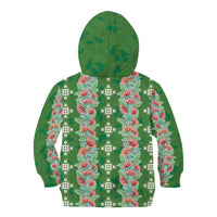 Hawaii Ohia Lehua Kid Hoodie Tropical Vibes Green LT05 - Polynesian Pride