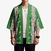 Hawaii Ohia Lehua Kimono Tropical Vibes Green LT05 - Polynesian Pride