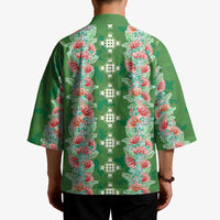 Hawaii Ohia Lehua Kimono Tropical Vibes Green LT05 - Polynesian Pride