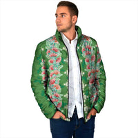 Hawaii Ohia Lehua Padded Jacket Tropical Vibes Green LT05 - Polynesian Pride
