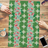 Hawaii Ohia Lehua Puzzle Tropical Vibes Green LT05 Green - Polynesian Pride