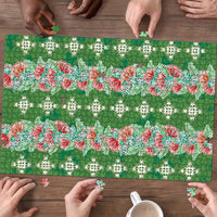 Hawaii Ohia Lehua Puzzle Tropical Vibes Green LT05 - Polynesian Pride