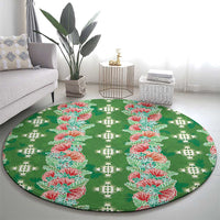 Hawaii Ohia Lehua Round Carpet Tropical Vibes Green LT05 - Polynesian Pride
