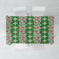 Hawaii Ohia Lehua Tablecloth Tropical Vibes Green LT05 Green - Polynesian Pride