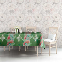 Hawaii Ohia Lehua Tablecloth Tropical Vibes Green LT05 - Polynesian Pride