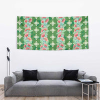 Hawaii Ohia Lehua Tapestry Tropical Vibes Green LT05 - Polynesian Pride