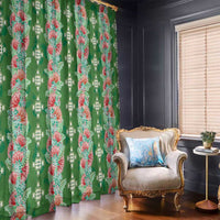 Hawaii Ohia Lehua Window Curtain Tropical Vibes Green LT05 - Polynesian Pride